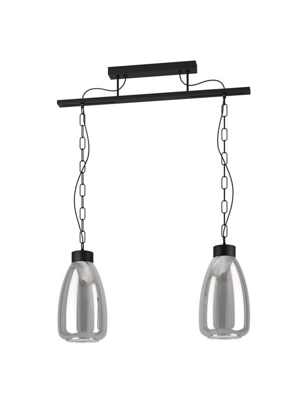 EGLO BRICKFIELD LÅNGBORD 2XE27 L710 SVART