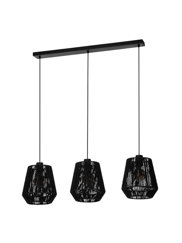EGLO PERSLEY LÅNGBORD L920 3XE27 SVART FSC