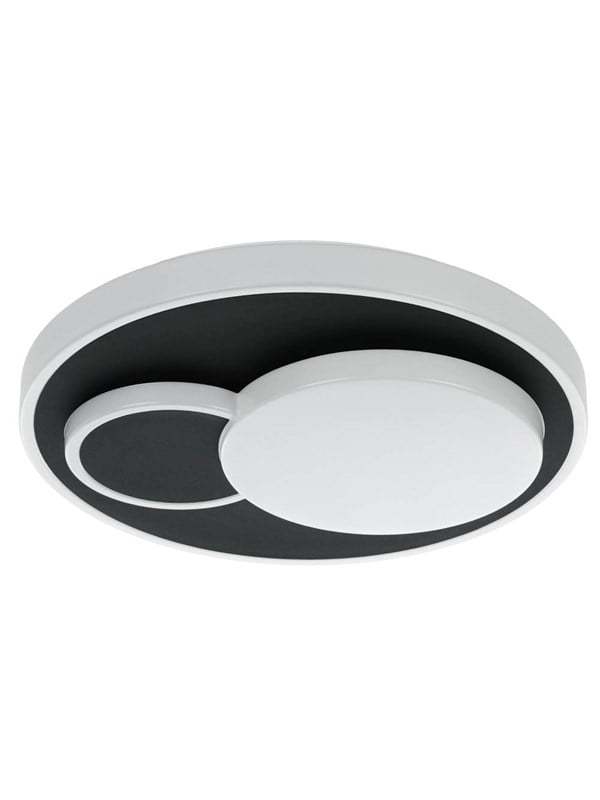 EGLO LEPRESO TAKLAMPA 2300LM Ø380 SVART/VIT