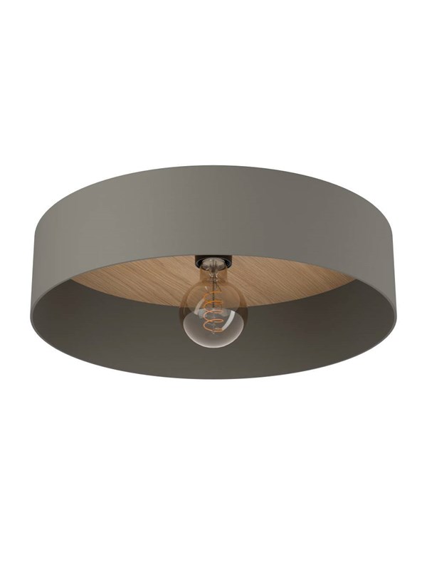 EGLO DUAIA TAKLAMPA UMBRA GRÅ/NATURLIG OPTIK/BM