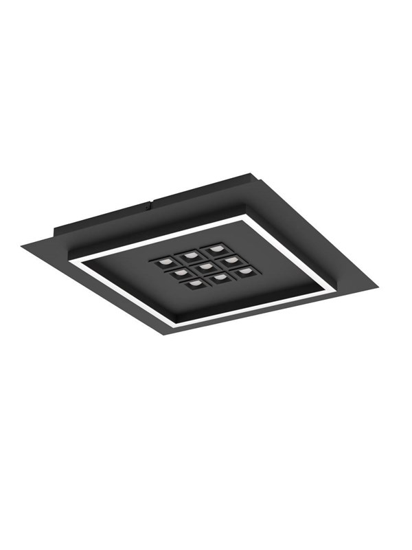 EGLO BALAZOTE TAKLAMPA 380X380 CCT 2300LM SVART