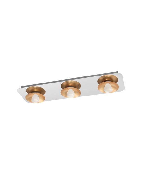 EGLO TORANO TAK 3X510LM DÄMPNINGB. KROM/GULD