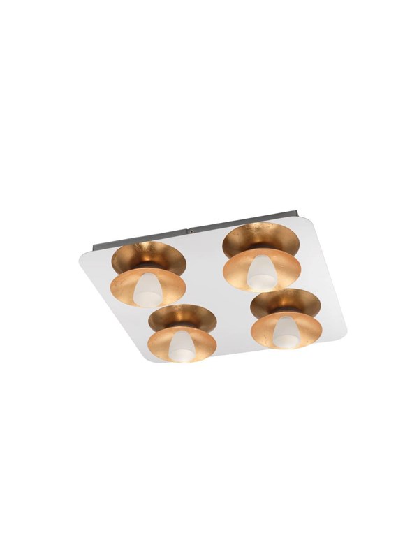 EGLO TORANO TAKLAMPA 4X510LM DAMPERB. KROM/GULD