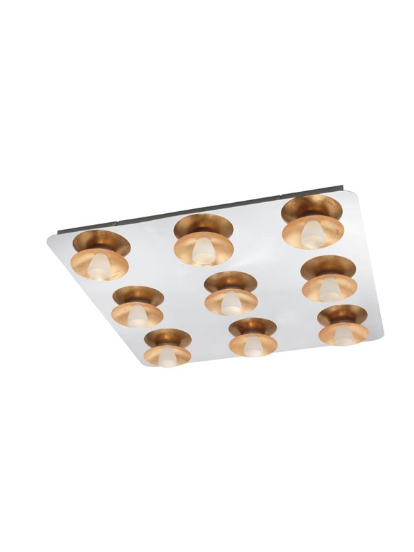 EGLO TORANO TAKLAMPA 9X510LM DIMMPB. KROM/GULD