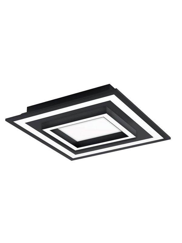EGLO SAVATARILA-C TAKLAMPA 450X450 RGBTW 2750LM SVART