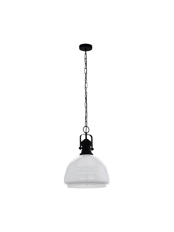 EGLO COMBWICH 1 PENDELLAMPA E27 Ø380 SVART/OPAL