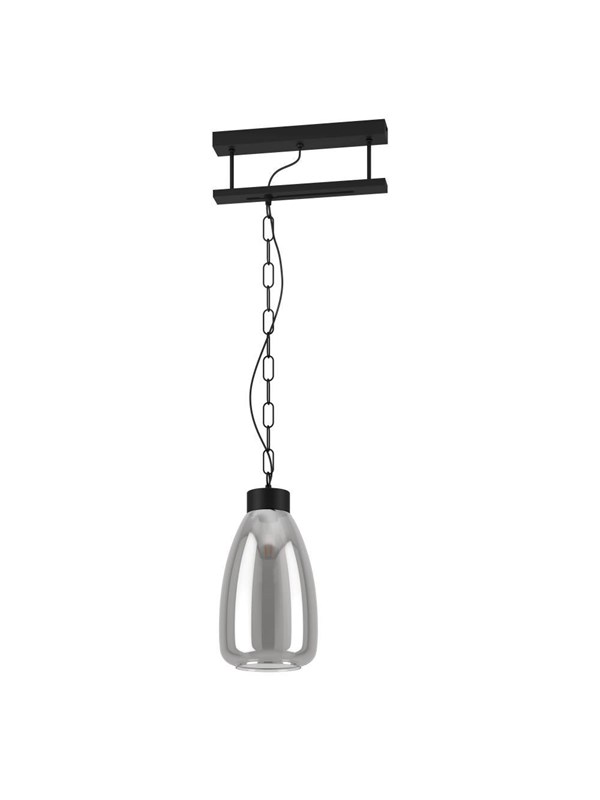 EGLO BRICKFIELD PENDANT E27 Ø200 SVART