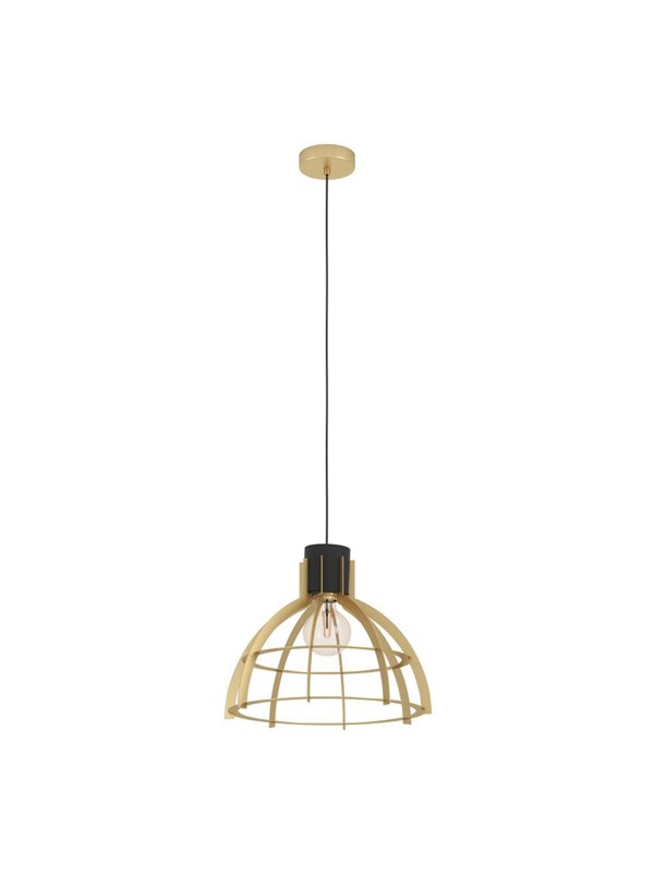 EGLO STILLINGTON PENDANT E27 SVART/GULD