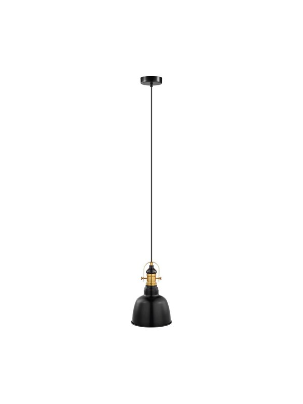 EGLO GILWELL PENDANT Ø185 SVART/MÄSSING