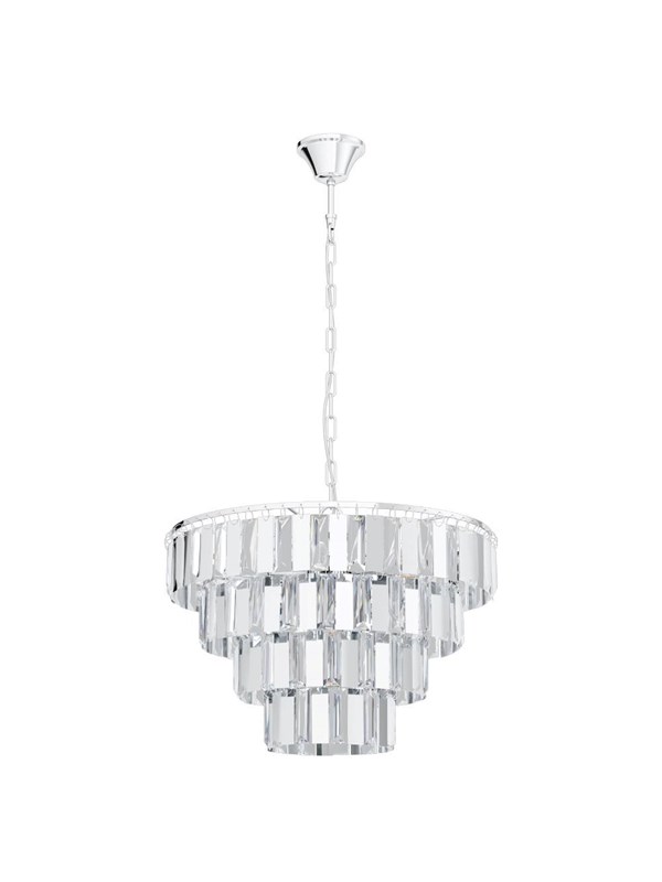 EGLO ERSEKA PENDEL 7L E14 KROM/KRISTALL