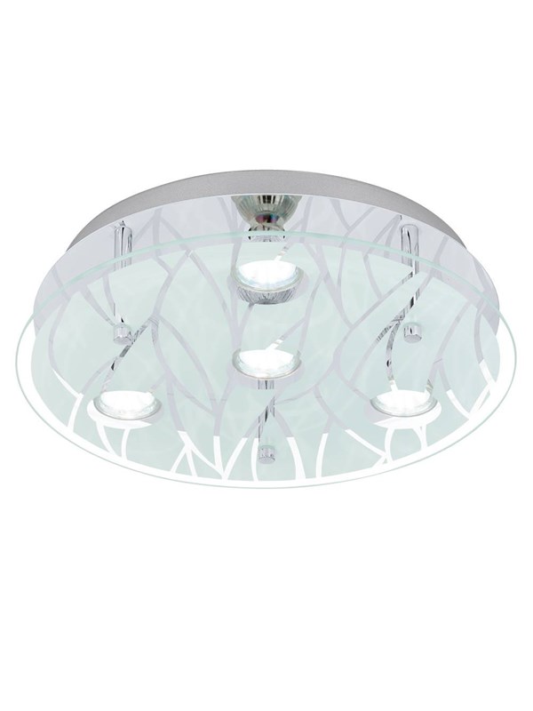 EGLO FARELLA PLAFOND 4X3W Ø350 KROM