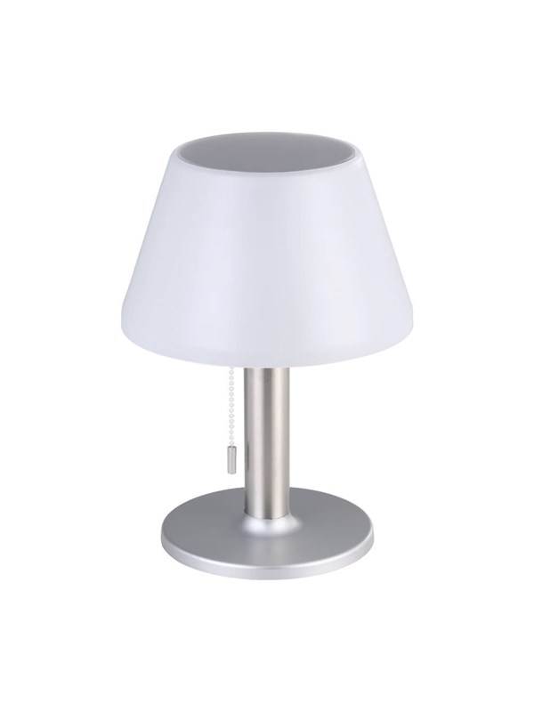 EGLO SOLPANEL BORDSLAMPA SILVER/VIT