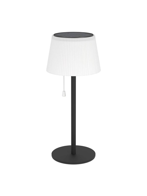 EGLO SCORDIANO SOLAR BORDLAMPA MED SNORAFBR. SVART & VIT