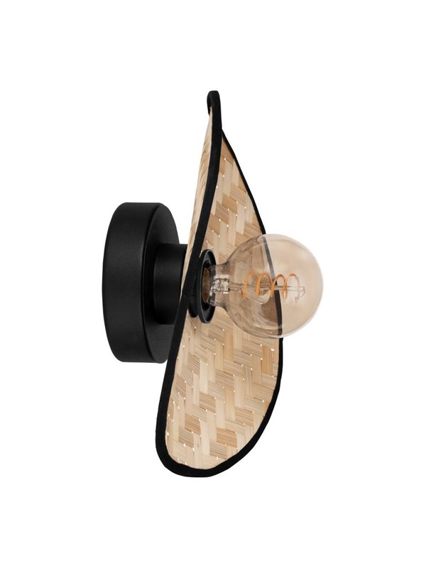 EGLO MARYWELL VÄGG 200X300 E27 SVART/BAMBU