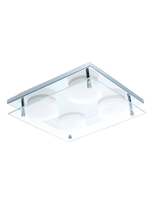 EGLO ABIOLA VÄGG/TAK 4X450LM 220X220 KROM
