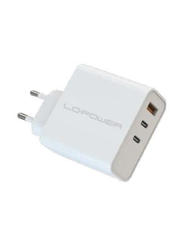 LC Power LC-GAN-65 power adapter - GaN - USB Type A 2 x USB-C - 65 Watt