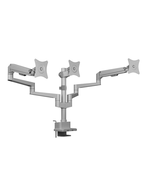ICY BOX mounting kit - adjustable arm - for 3 flat panels - silver/grey