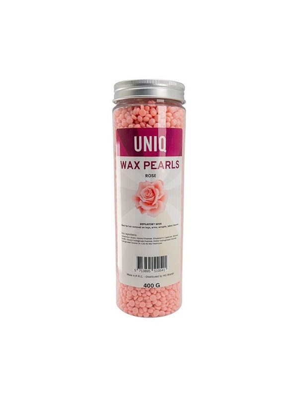 UNIQ - vaxpärlor - 400g - ros