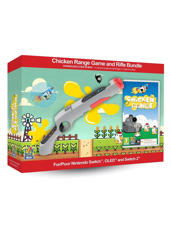 Chicken Range Game with Rifle Bundle (Code in a Box) - Nintendo Switch 2 - Skjutning