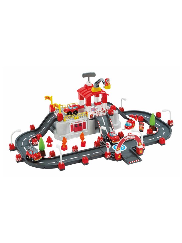 Abrick Ecoiffier Building Set - Fire Brigade Play - 117 pcs