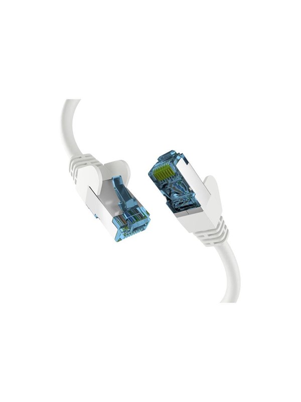M-CAB EFB-Elektronik patch cable - 50 cm - white - Vit - 0.5m