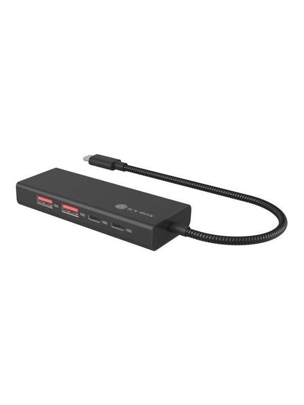 ICY BOX IB-HUB1436-CPD USB Hub - 4 porte - Svart