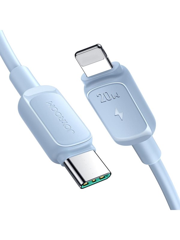 Produktfoto för Joyroom USB-A till Lightning Snabbladdningskabel, 20W, 1.2m - Blå
