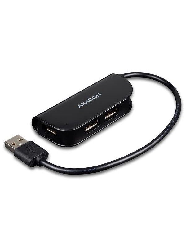AXAGON 2.0 USB-A Hub USB Hub - USB 2.0 - 4 porte - Svart