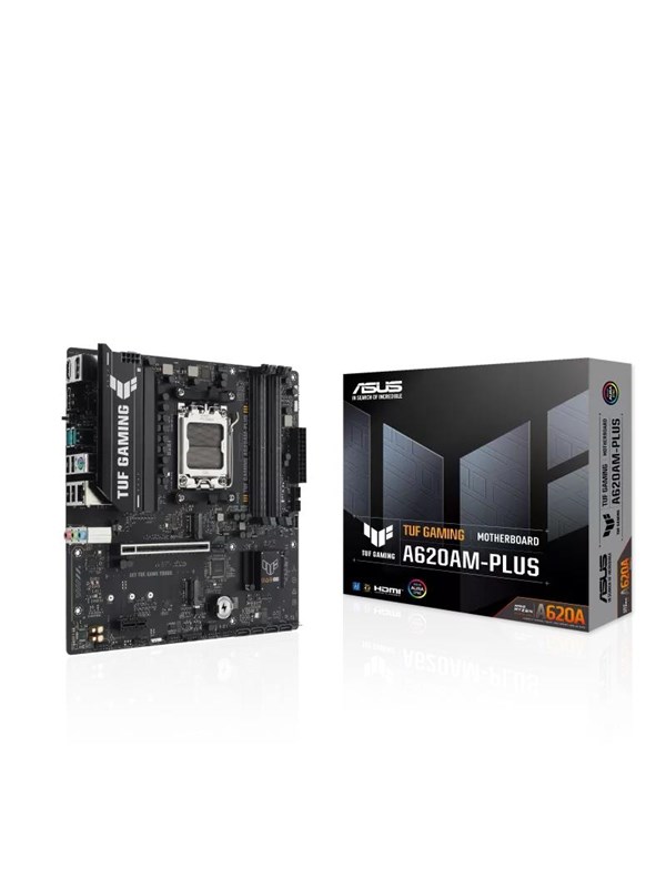 ASUS TUF GAMING A620AM-PLUS Moderkort - AMD A620A - AMD AM5 - DDR5 RAM - Micro-ATX