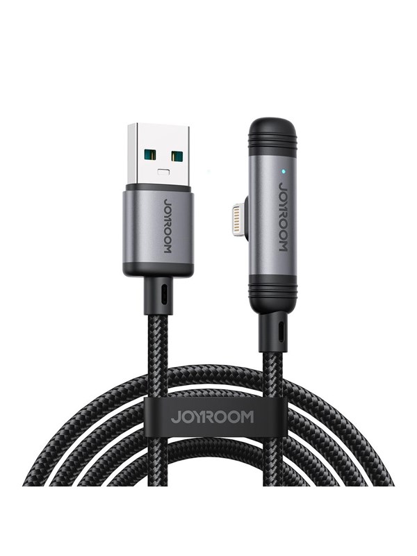 Joyroom S-A56 EnjoyX Series 90° USB-A - Lightning 3A cable 1.2m - black