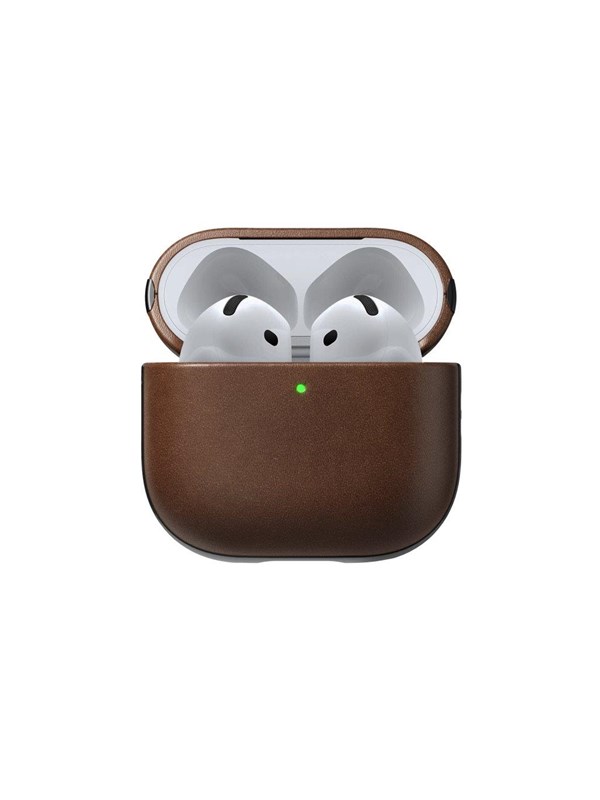 Nomad Modern Leather Case - Airpods 4 | Brown |  Leather
