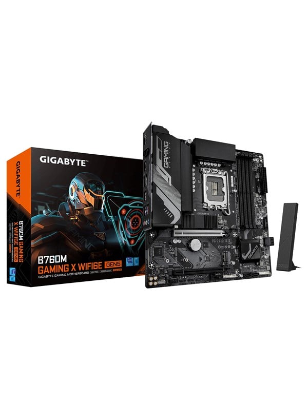 GIGABYTE B760M GAMING X WIFI6E GEN5 Moderkort - Intel B760 - Intel LGA1700 - DDR5 RAM - Micro-ATX