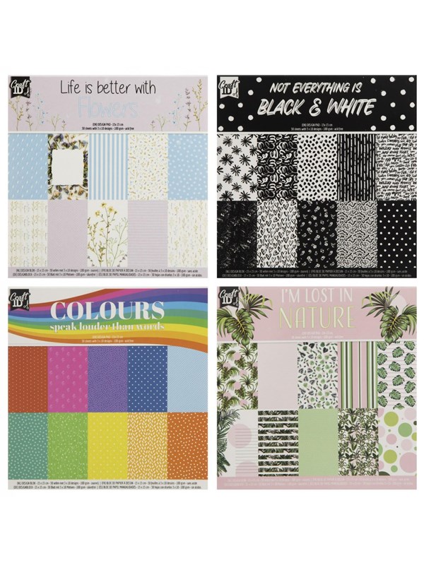 Creative Craft Group Block Design 15*15cm. 30 sheets 100g.