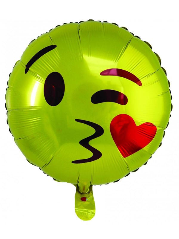 SCANSEASON Foil balloon Emoji Ø45cm 1 piece.