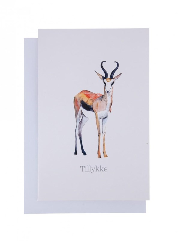 SCANSEASON CARD WITH ENVELOPE 11X17CM FALLOW DEER