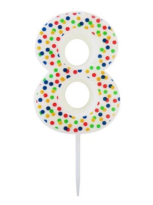 SCANSEASON Light with number 8. 7.5cm high