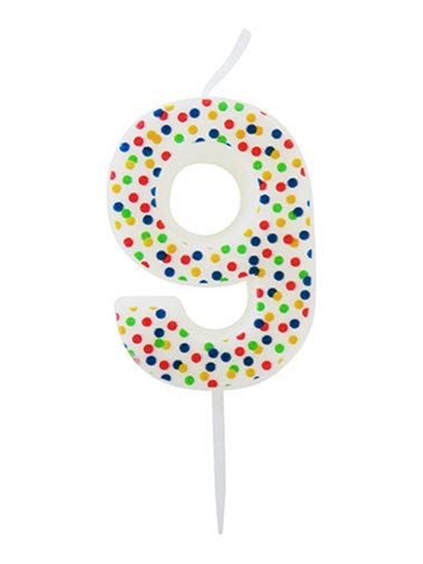 SCANSEASON Light with number 9. 7.5cm high