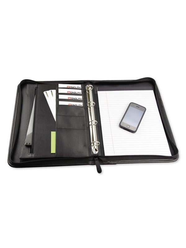 Monolith Productions Conference folder A4. Zipper + rings