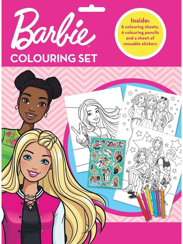 Alligator BARBIE Colouring Set