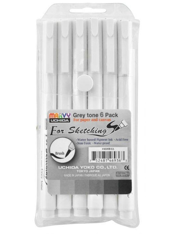 SPREE Technical Pen for Drawing Grey Tone Set
