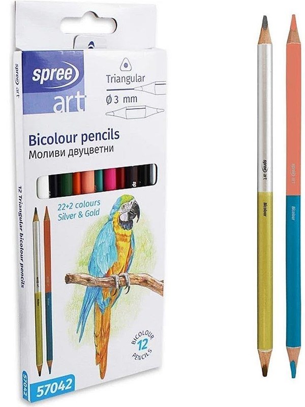 SPREE Crayon double 12 pcs = 24 colors