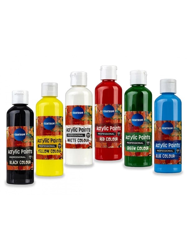 CENTRUM Acrylic color 120ml. bottle. RED