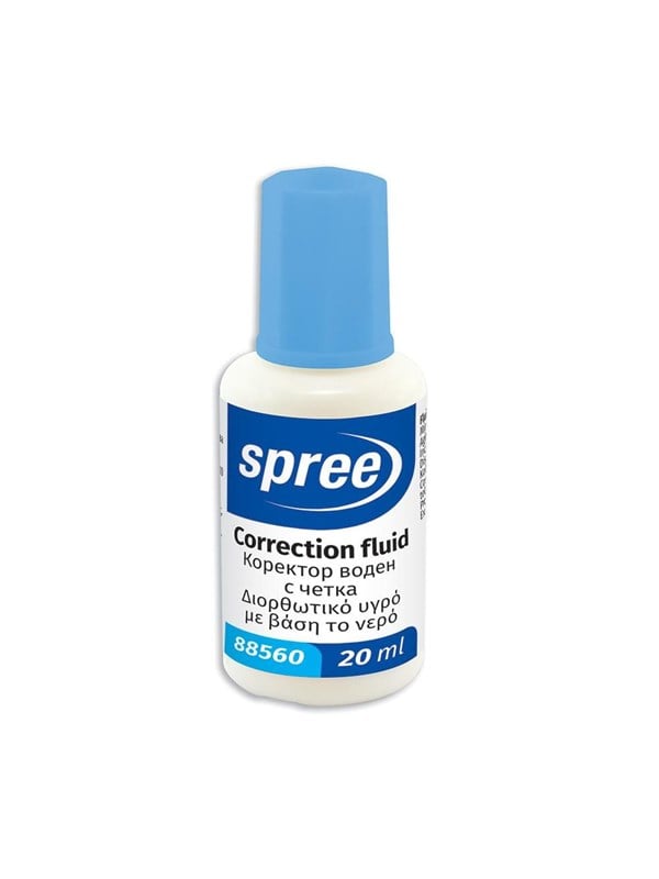 SPREE Correction varnish 20ml in bottle. AQUA