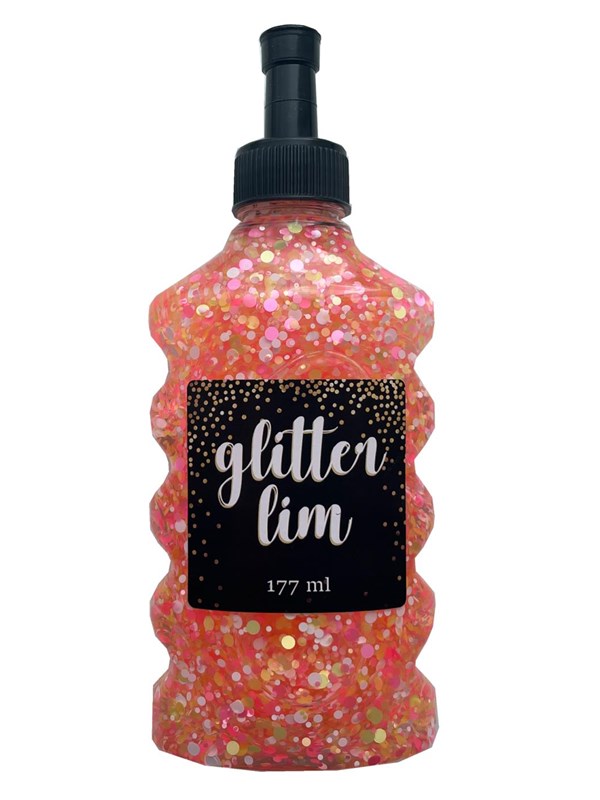 Hobby Mate Glitter glue coarse glitter Orange 177ml