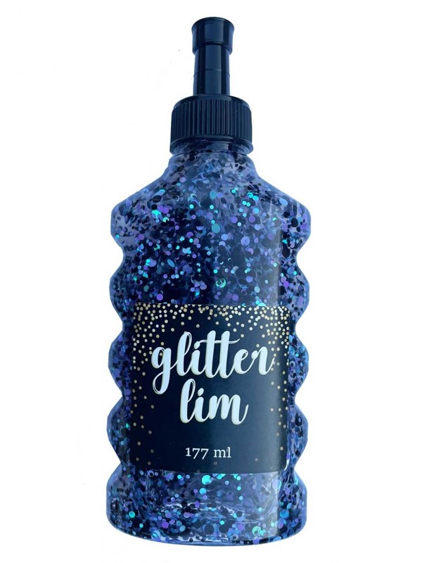 Hobby Mate Glitter glue coarse glitter Black w. Blue