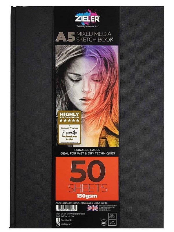 Zieler Sketchbook Hardcover A5 150g.
