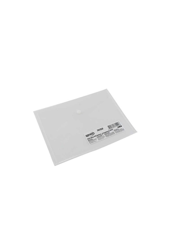 SPREE Envelope C5 plastic.12 pcs. clear. WHITE