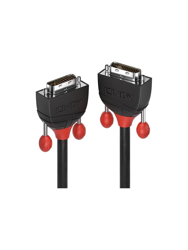 Lindy Black Line - DVI cable - DVI-D to DVI-D - 1 m