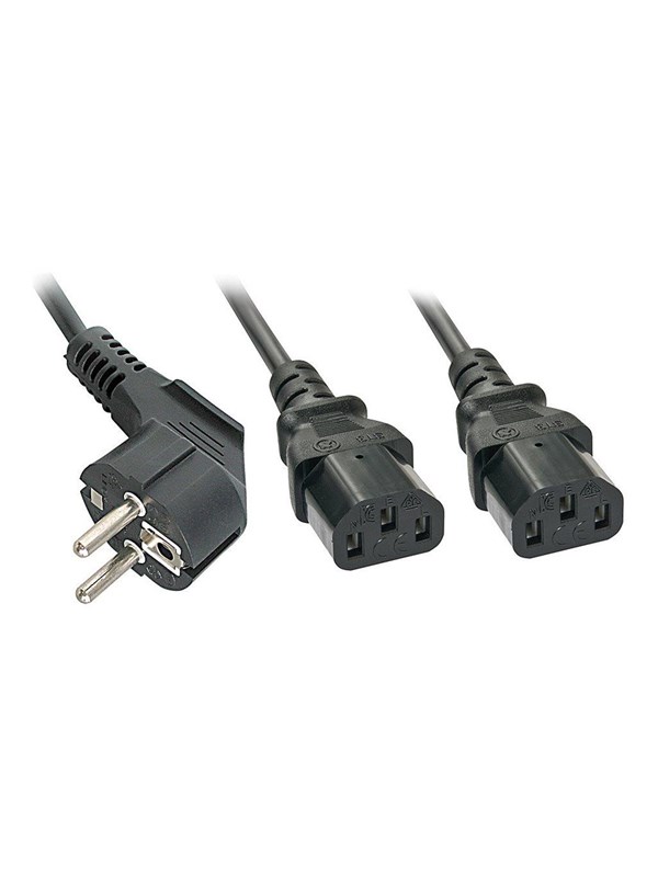 Lindy - power cable - power CEE 7/7 to power IEC 60320 C13