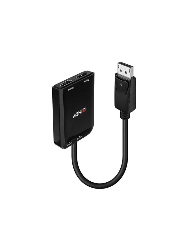 Lindy - video/audio splitter - MST hub DisplayPort - 2 ports